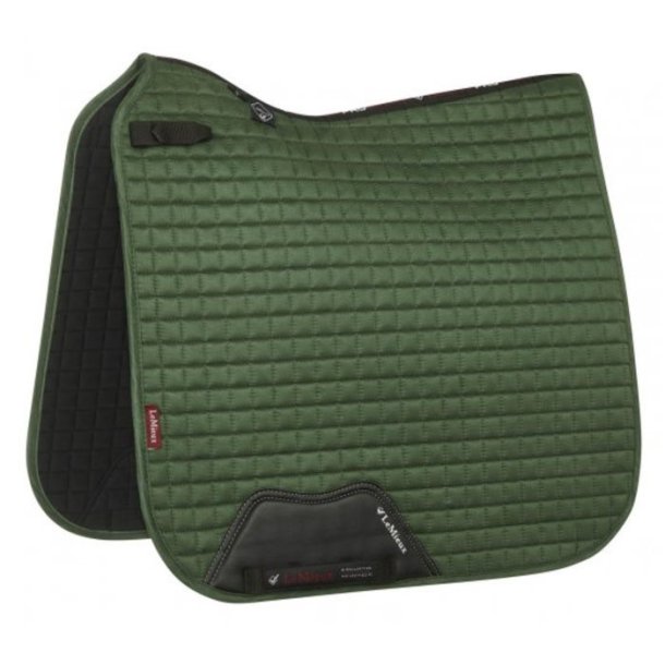 LEMIEUX Suede Square Dressurunderlag. Hunter Green. 17"/Full