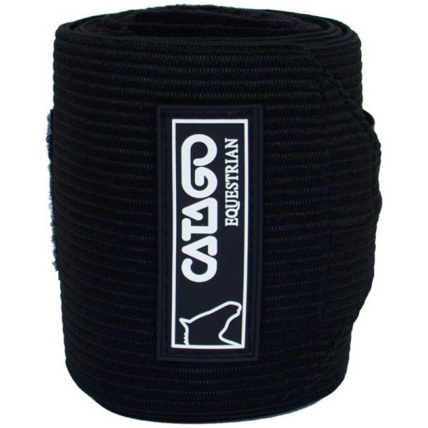 Catago Fleece/elastik Bandager, sort