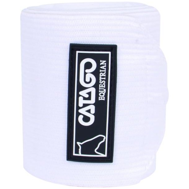 Catago Fleece/elastik Bandager, hvid