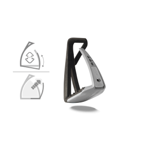 Freejump Stigbjler, Soft Up LITE. Sort/Iron matte