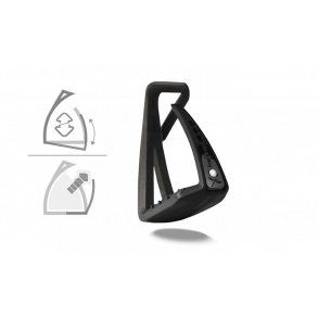 Freejump Stigbjler, Soft Up LITE. Sort/sort