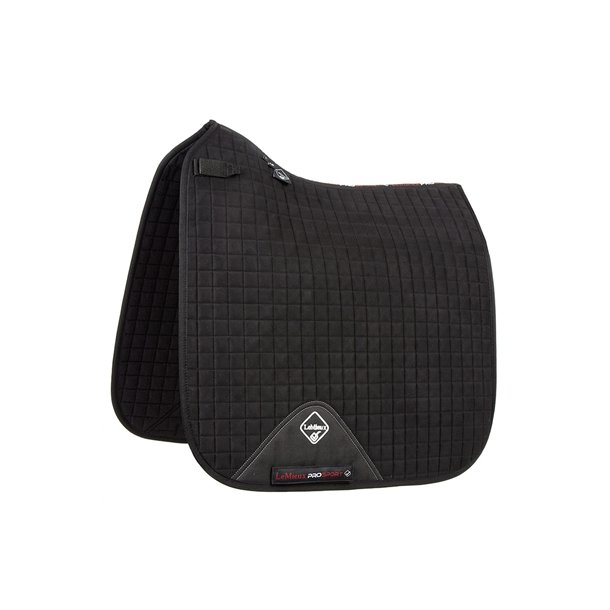 LEMIEUX Suede Square Dressurunderlag. Sort. 17"/Full
