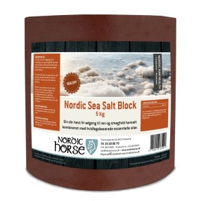 NORDIC HORSE Sea Salt Block. 5kg. Rd. Bug Off